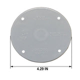 Sigma Engineered Solutions Round Plastic 4.29 in. H X 4.29 in. W Flat Box Cover