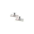 Side Mount Deck Hinge, 2-Hole, White, Pair