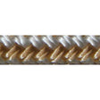 Sea Dog 302112020GW1 Premium Double Braided Nylon Dock Line, 1/2″ x 20', Gold/White