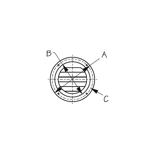 Sea-Dog 331424 Round Louvered Vent, 4"