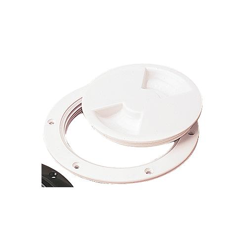 Sea-Dog 3371501 Screw Out Deck Plate, 5" White