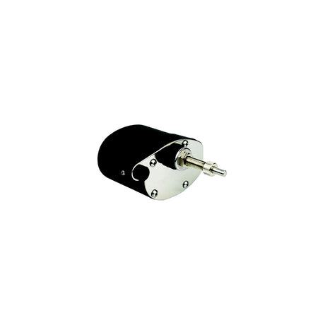 SeaDog Stamped Powder Coated Steel &amp; Stainless Standard 12V Wiper Motor - 2-1/2" Shaft - Black Finish