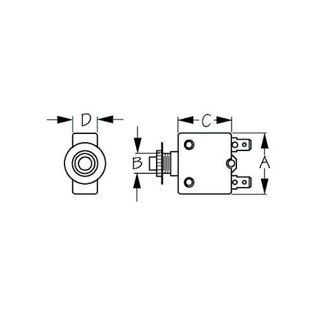 Seadog 4208151 Thermal Breaker 15 Amp