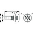 Thru-Hull Fitting 1 1/8″ --