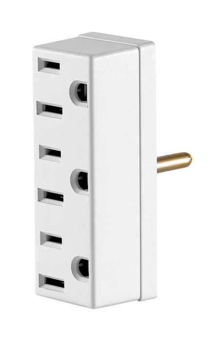 Leviton Grounded 3 outlets Outlet Adapter 1 pk, Pack of 10