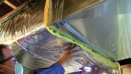 Frost King SP55/6 Duct Wrap, 15 ft L, 12 in W, Fiberglass, Silver