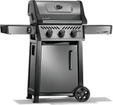 Napoleon Freestyle 365 Series F365DNGT Gas Grill, 33,000 Btu, Natural Gas, 3-Burner, Cabinet Storage, Graphite