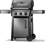 Napoleon Freestyle 365 Series F365DNGT Gas Grill, 33,000 Btu, Natural Gas, 3-Burner, Cabinet Storage, Graphite