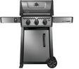 Napoleon Freestyle 365 Series F365DNGT Gas Grill, 33,000 Btu, Natural Gas, 3-Burner, Cabinet Storage, Graphite