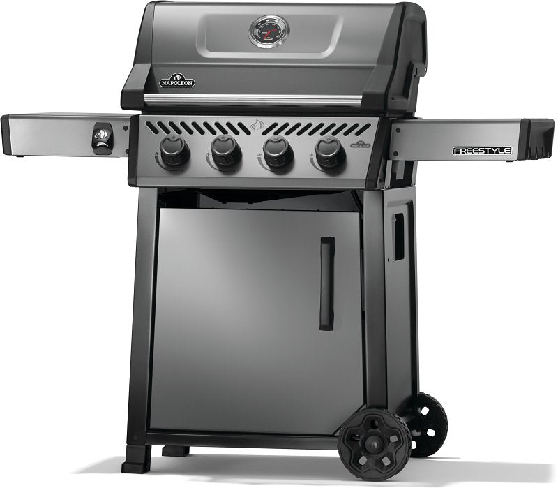 Napoleon Freestyle 425 Series F425DPGT Gas Grill, 38,000 Btu, Propane, 4-Burner, 425 sq-in Primary Cooking Surface