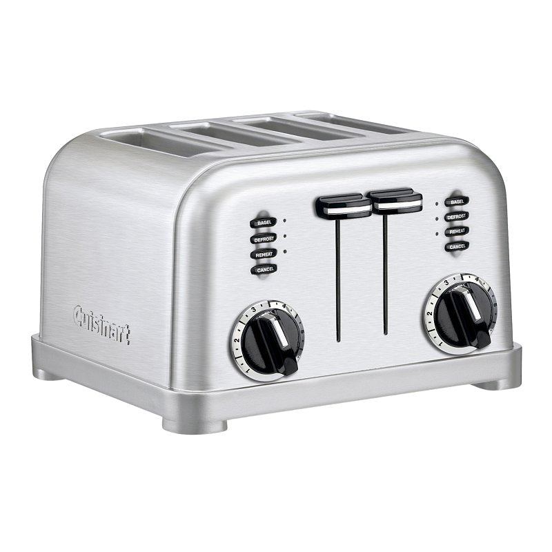 Cuisinart CPT-180 Series CPT-180P1 Classic Toaster, 4-Slice, Button Control, Metal