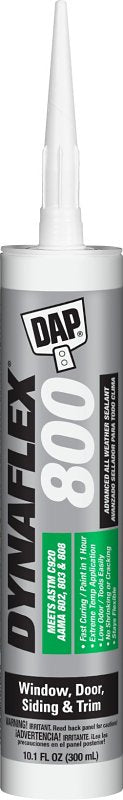 DAP 00807 Siding and Window Sealant, Light Gray, 24 hr Curing, -35 to 140 deg F, 10.1 oz Cartridge