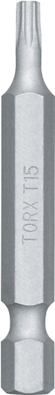 DEWALT DW2648 Power Screwdriver Bit, T15 Drive, Torx Drive, 1/4 in Shank, Hex Shank, 2 in L, Steel