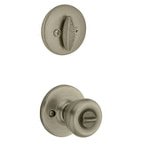 Kwikset 690T 5CP6ALRCSK6 Combination Lockset, Knob Handle, Tylo Design, Antique Brass, 3 Grade