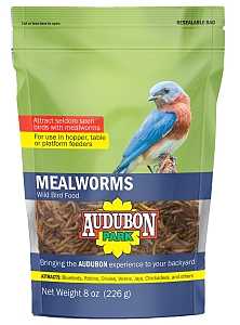 Audubon Park 12816 Dried Mealworms Wild Bird Food, 8 oz, Bag