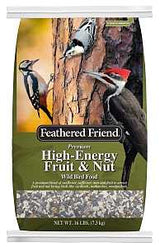 Feathered Friend 14393 Safflower Seed Fruit and Nut Wild Bird Food, 16 lb, Premium, Blended, Bag