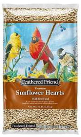 Feathered Friend 14403 Sunflower Hearts Wild Bird Food, Straight, 5 lb Bag