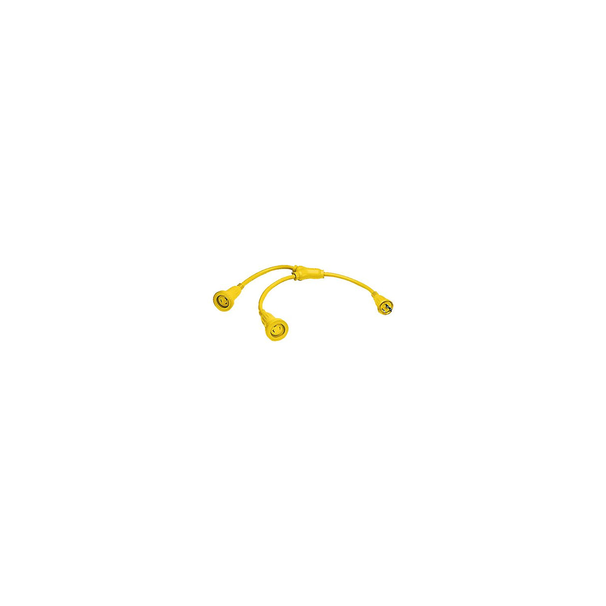 Hubbell Yellow "Y" Female to Male Adapter
