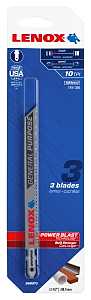 Lenox 1991366 Jig Saw Blade, 3/8 in W, 5-1/4 in L, 10 TPI, Bi-Metal Cutting Edge