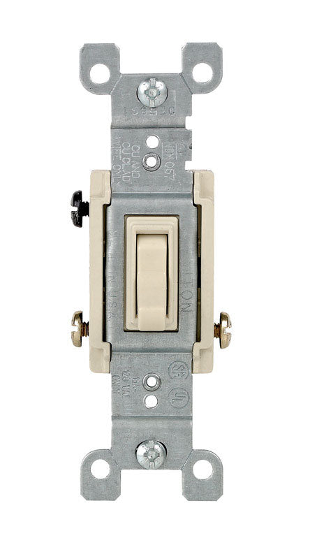Leviton 15 amps Toggle Switch Ivory 1 pk, Pack of 10