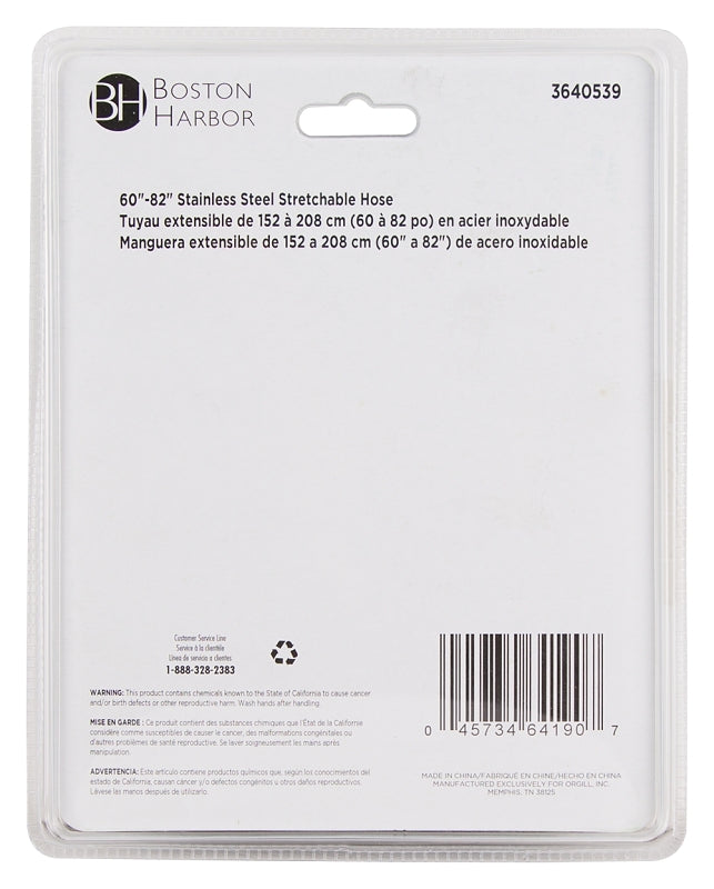 Boston Harbor 105733CP Shower Hose, 15/16 In Connection, G1/2