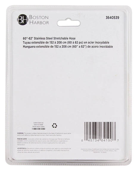 Boston Harbor 105733CP Shower Hose, 15/16 In Connection, G1/2