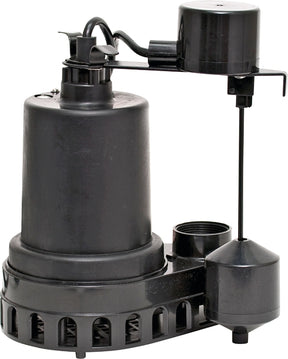 Superior Pump 92572 Sump Pump, 4.9 A, 120 V, 0.5 hp, 1-1/2 in Outlet, 55 gpm, Thermoplastic Housing Material