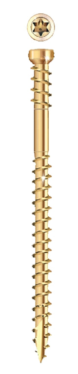 GRK Fasteners RT Series 16077 Screw, #8 Thread, 2 in L, Reverse Thread, Trim Head, Star Drive, Steel, 725 PAIL
