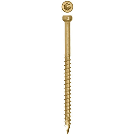 GRK Fasteners FIN/Trim 15730 Screw, #8 Thread, 2-1/2 in L, Trim Head, Star Drive, Steel, 3500 BX