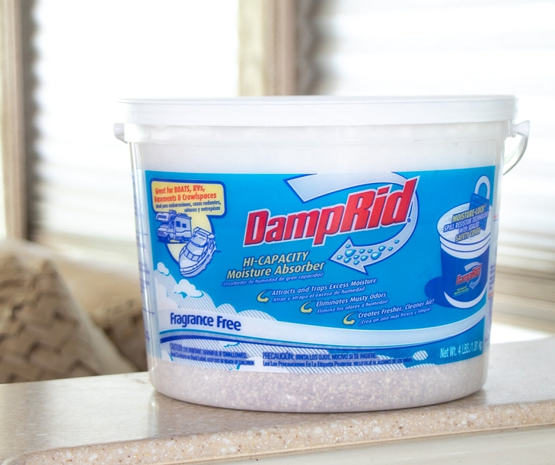 DampRid FG50FFESB Moisture Absorber, 2 lb Bucket, Pellet, Pack of 2
