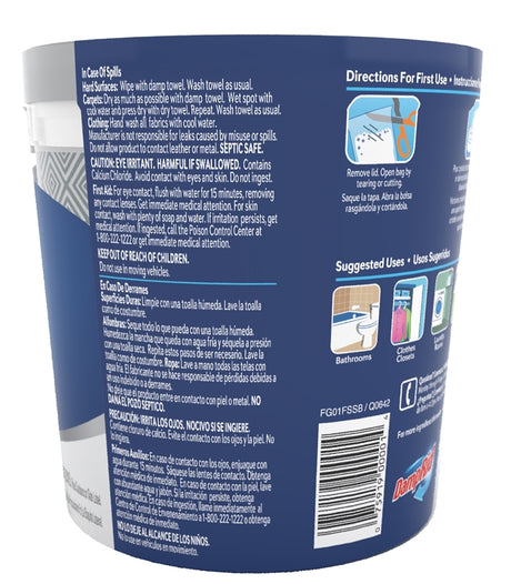 DampRid FG01FSSB Refillable Moisture Absorber, 11 oz Tub, Solid, Fresh