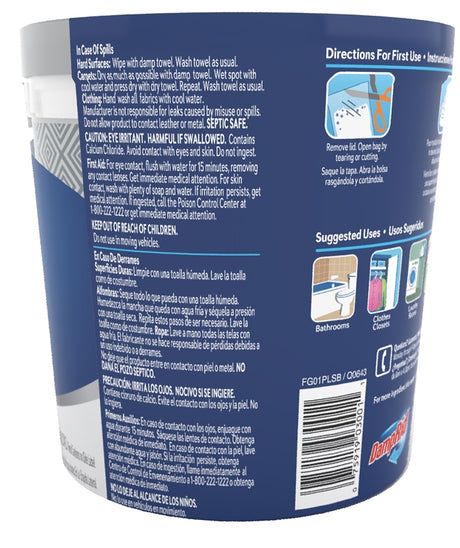 DampRid FG01PLSB Refillable Moisture Absorber, 11 oz Tub, Solid, Pure Linen
