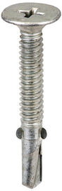 Acorn S-WM101716G250 Screw, #10 Thread, Phillips Drive, Self-Tapping, Winged Point, Galvanized Steel