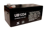 Universal Power Group UB1234 3.4 Ah 12 V Lead Acid Battery, Pack of 2