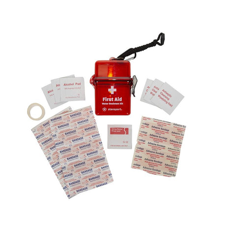 Stansport 639 Emergency First Aid Kit, 29-Piece, Plastic, Pack of 12