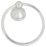 Boston Harbor L5060-26-103L Towel Ring, 6 in Dia Ring, Chrome, Wall