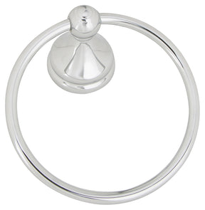 Boston Harbor L5060-26-103L Towel Ring, 6 in Dia Ring, Chrome, Wall