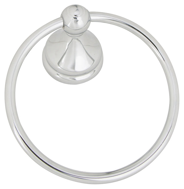 Boston Harbor L5060-26-103L Towel Ring, 6 in Dia Ring, Chrome, Wall