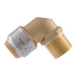 SharkBite UR280A Dishwasher Elbow, 1/2 in, PTC x FNPT, Brass