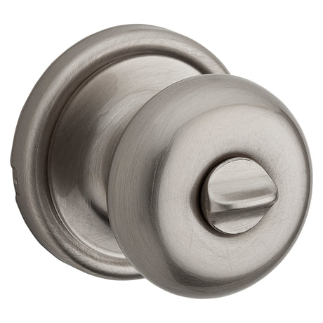 Kwikset Signature Series 730H15RCLRCSBX Privacy Door Knob, Satin Nickel, ADA Compliant, Reversible Hand