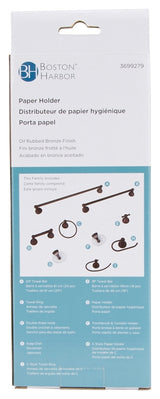 Boston Harbor L5056-50-10-3L Paper Holder, Polypropylene/Zinc, Oil-Rubbed Bronze, Wall