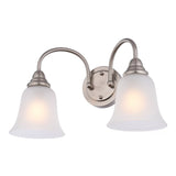 Boston Harbor LYB130928-2VL-BN Wall Sconce, 60 W, 2-Lamp, A19 or CFL Lamp, Steel Fixture, Brushed Nickel Fixture