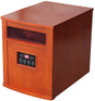 Comfort Glow Quartz Electric Heater, 15A, 120V, 1500W, 5120 BTU, 8 Elements, Auburn Oak Wood Cabinet