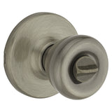 Kwikset 300T 5RCLRCSBX Privacy Lockset, Antique Brass