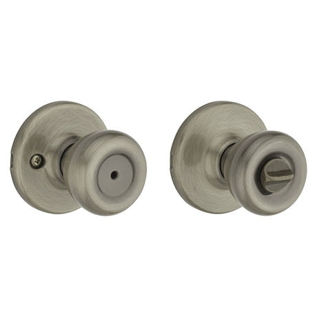 Kwikset 300T 5RCLRCSBX Privacy Lockset, Antique Brass
