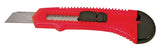 Vulcan JL-54306-D Snap-Off Utility Knife, 4-1/2 in L Blade, Steel Blade, Plastic Handle, High-Impact Plastic Handle, Pack of 100