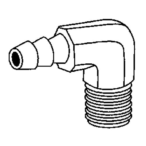 Hose Barb Elbow 3/8 X 1/4