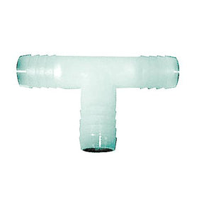 Plastic Hose Barb Tee 3/8 X 1/2 X 1/2