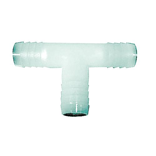 Plastic Hose Barb Tee 3/8 X 1/2 X 1/2