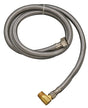 Plumb Pak PP23836 Dishwasher Connector, 1/2 x 3/8 in, FIP x MIP, Stainless Steel